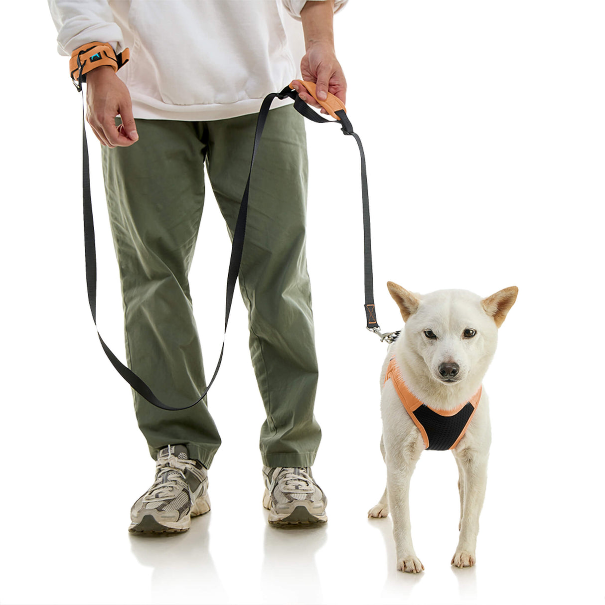 Wristband Surfer Leash w/ Traffic Handle from Gooby