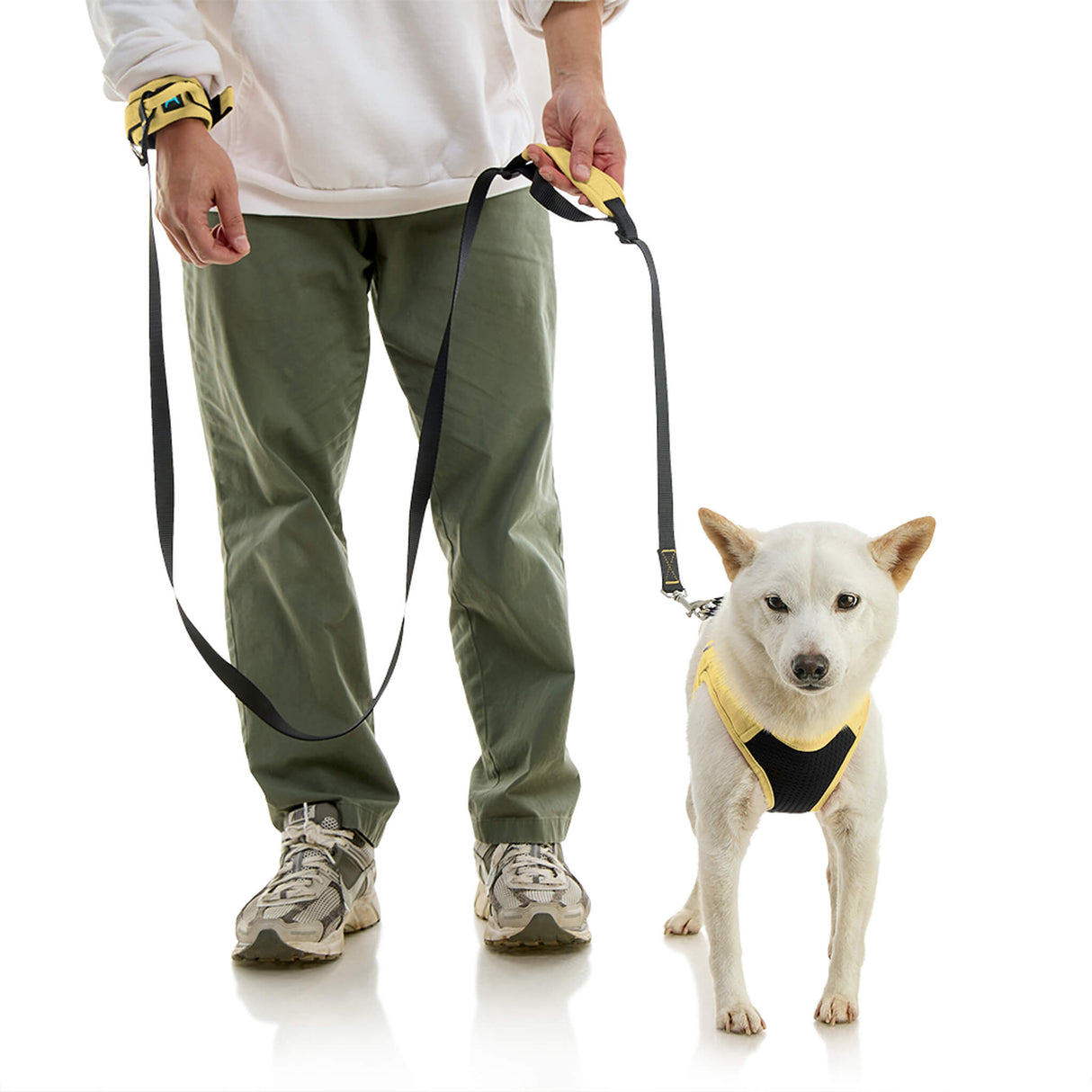 Wristband Surfer Leash w/ Traffic Handle from Gooby