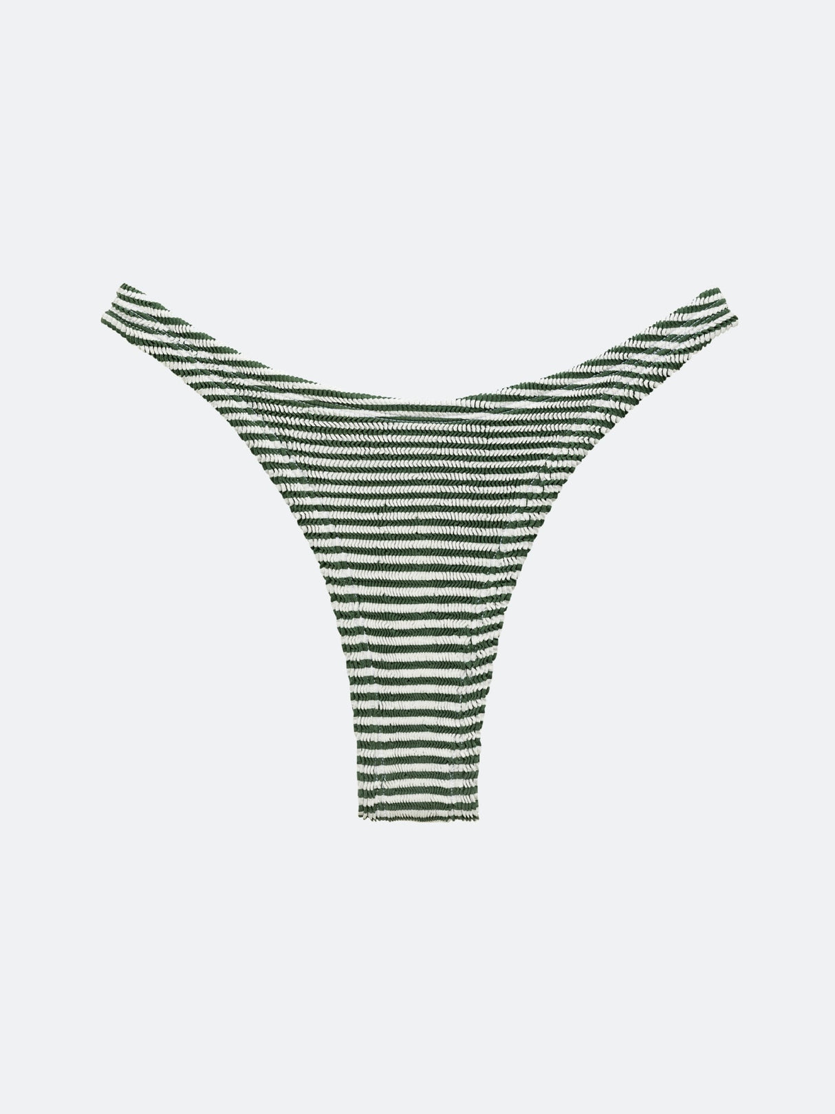 BALBOA BIKINI BOTTOM - GREEN STRIPED From ELYSIIAN