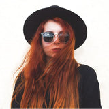 Vintage Half Frame Polarized Horned Rim Sunglasses 2936 from zeroUV
