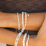 Brisa Braided Puka Shell Bracelet  From LotusAndLuna