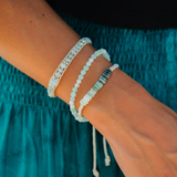 Courtney Braided Puka Shell Bracelet  From LotusAndLuna