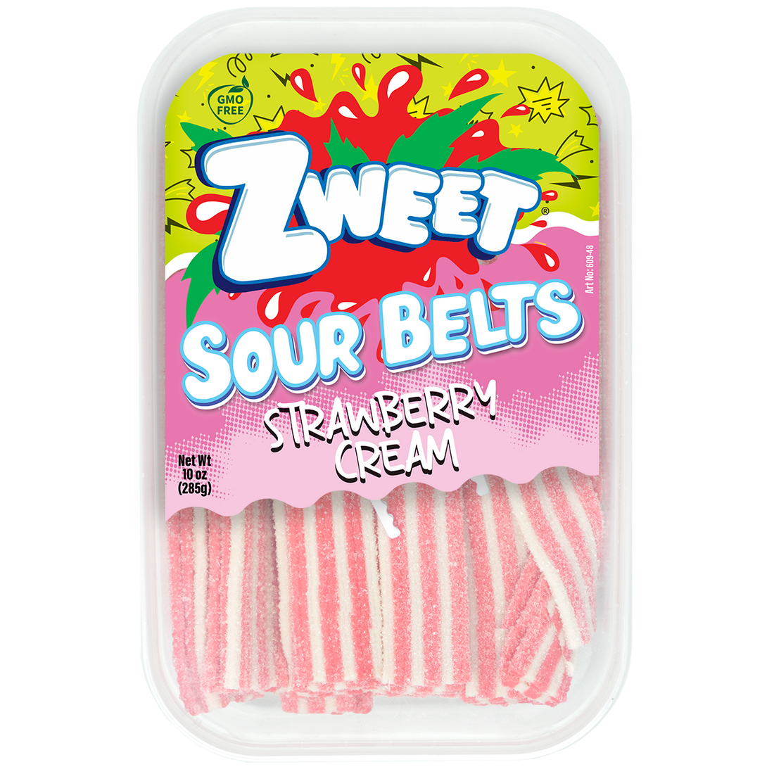Sour Strawberry Creamsicle Belts | Zweet | 10 oz (3 pack) from PETEZ POP WHOLESALE