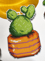 Cactus 108CS Counted Cross-Stitch Kit From Wizardi