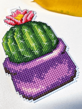 Cactus 108CS Counted Cross-Stitch Kit From Wizardi