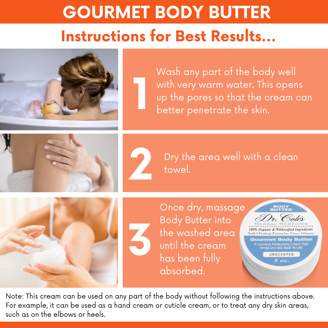 Dr. Cole's Gourmet Body Butter - IMMUNE SUPPORT From Dr. Cole's Herbal Remedies