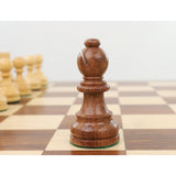 3.9" Tournament Chess Set Combo -Pieces in Golden Rosewood with Board and Box from Royal Chess Mall