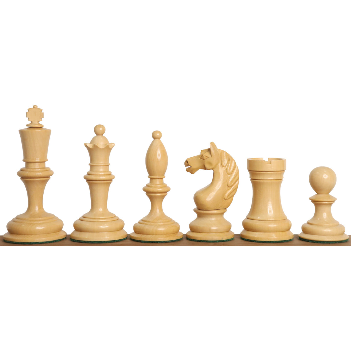 Botvinnik Flohr-I Soviet 1933 Chess Set- Chess Pieces Only - Golden Rosewood - 3.6" King From Royal Chess Mall