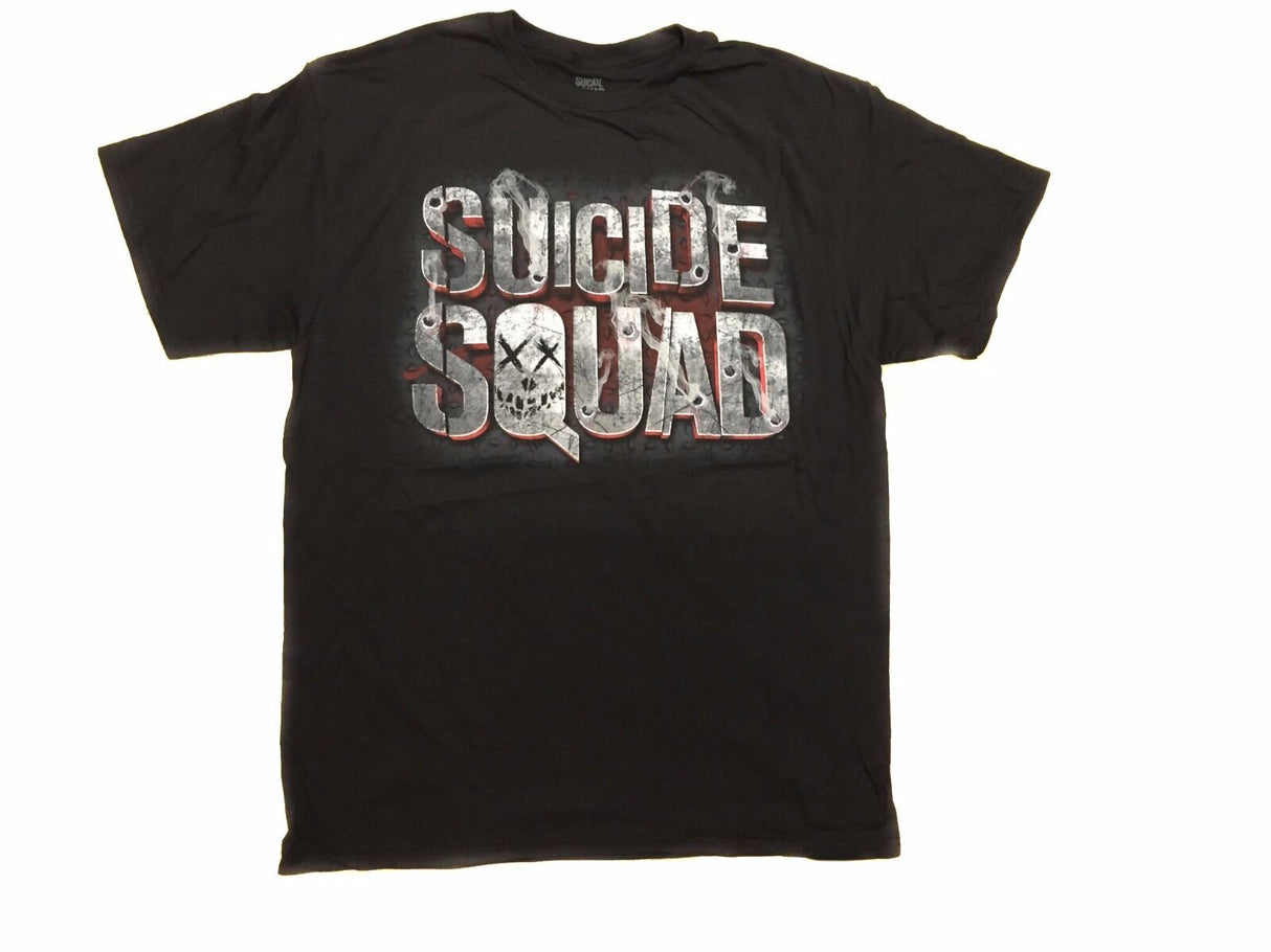 Suicide Squad Logo Smoke Holes DC Comics Adult T-Shirt From Your Favorite T Shirts