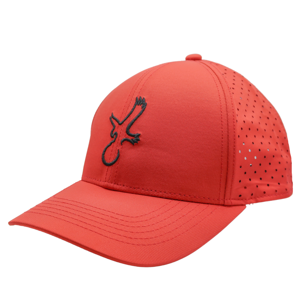 Red/Black Eagle Performance Hat from Talon Golf LLC
