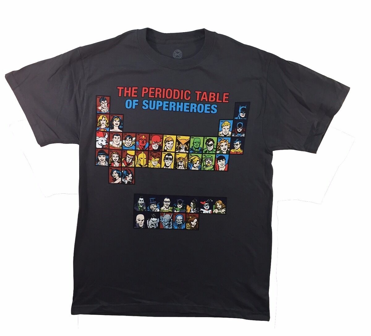DC Comics Periodic Table Of Super Heroes Adult T-Shirt From Your Favorite T Shirts