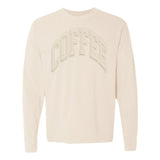 'Coffee' PUFF Long Sleeve T-Shirt from United Monograms