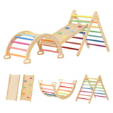 Tiny Land® 7-in-1 Rainbow Climbing Set From Tiny Land