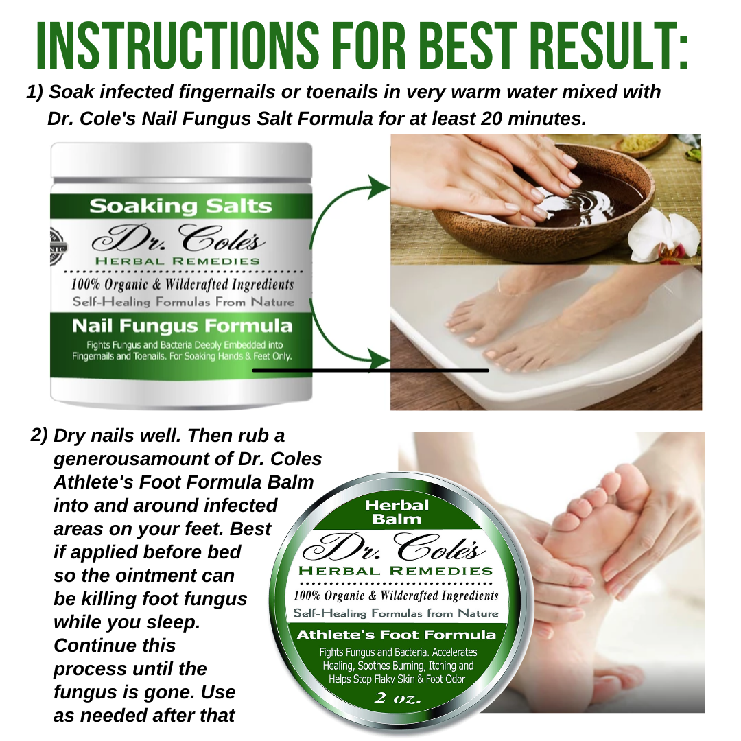 Athlete's Foot Protocol Bundle From Dr. Cole's Herbal Remedies