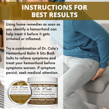 Dr. Cole's Hemorrhoid Balm and Salts Bundle From Dr. Cole's Herbal Remedies