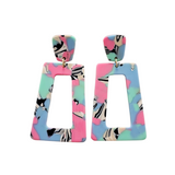 Avery Earrings - 80's Pastel from Spiffy & Splendid