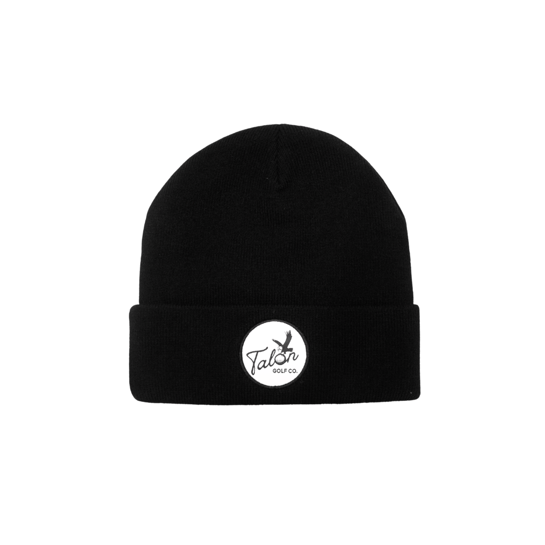 Black Beanie w/ Script Logo from Talon Golf LLC