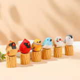 Miniature Bird Figurines from Moderny