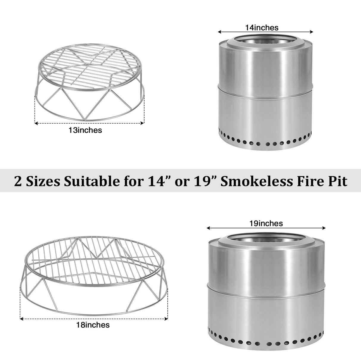 REDCAMP Fire Pit Accessory Kit for Stove From Redcamp