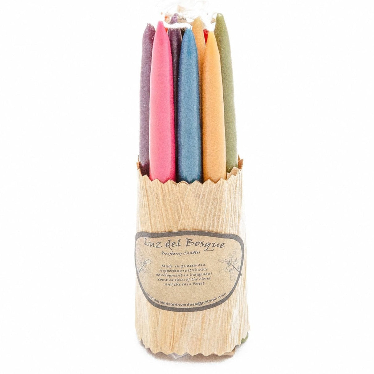 Set of 10 Hand-Dipped Myrtle Wax Candles from Upavim Crafts