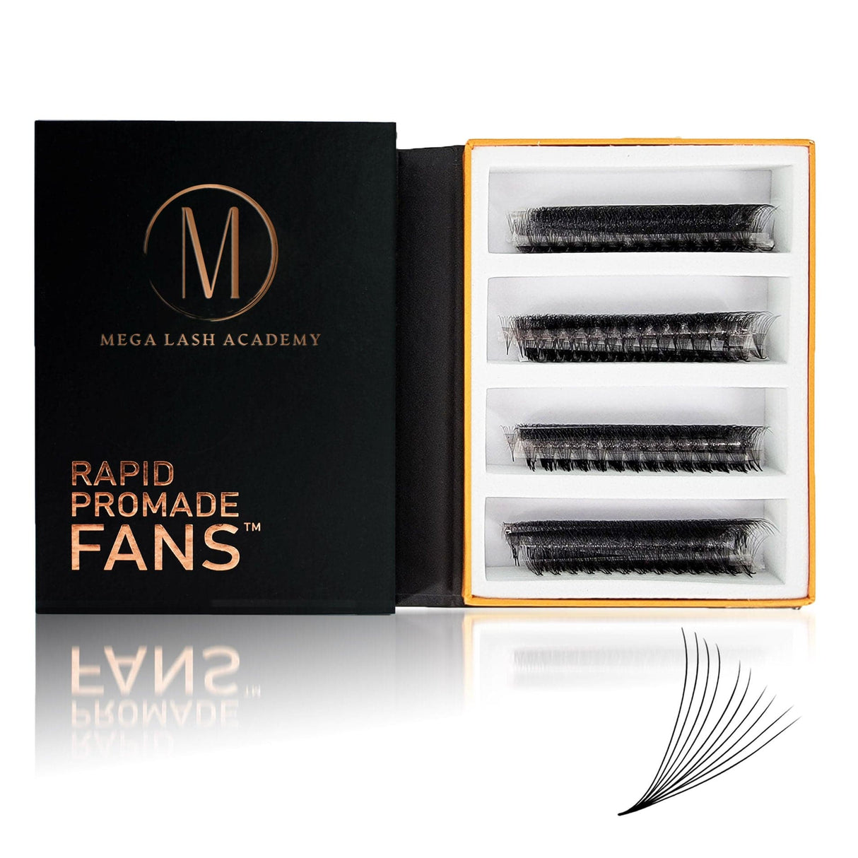 Mix 10D Rapid Promade Fans® - 1000 Fans from Mega Lash Academy