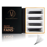 Mix 10D Rapid Promade Fans® - 1000 Fans from Mega Lash Academy