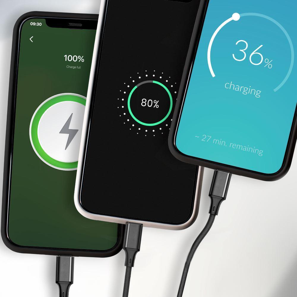 10 Foot 3-in-1 Universal Charging Cable - 60 Piece Display Bundle from Mila Lifestyle Accessories
