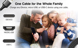 10 Foot 3-in-1 Cable - Refill 12pc from Mila Lifestyle Accessories