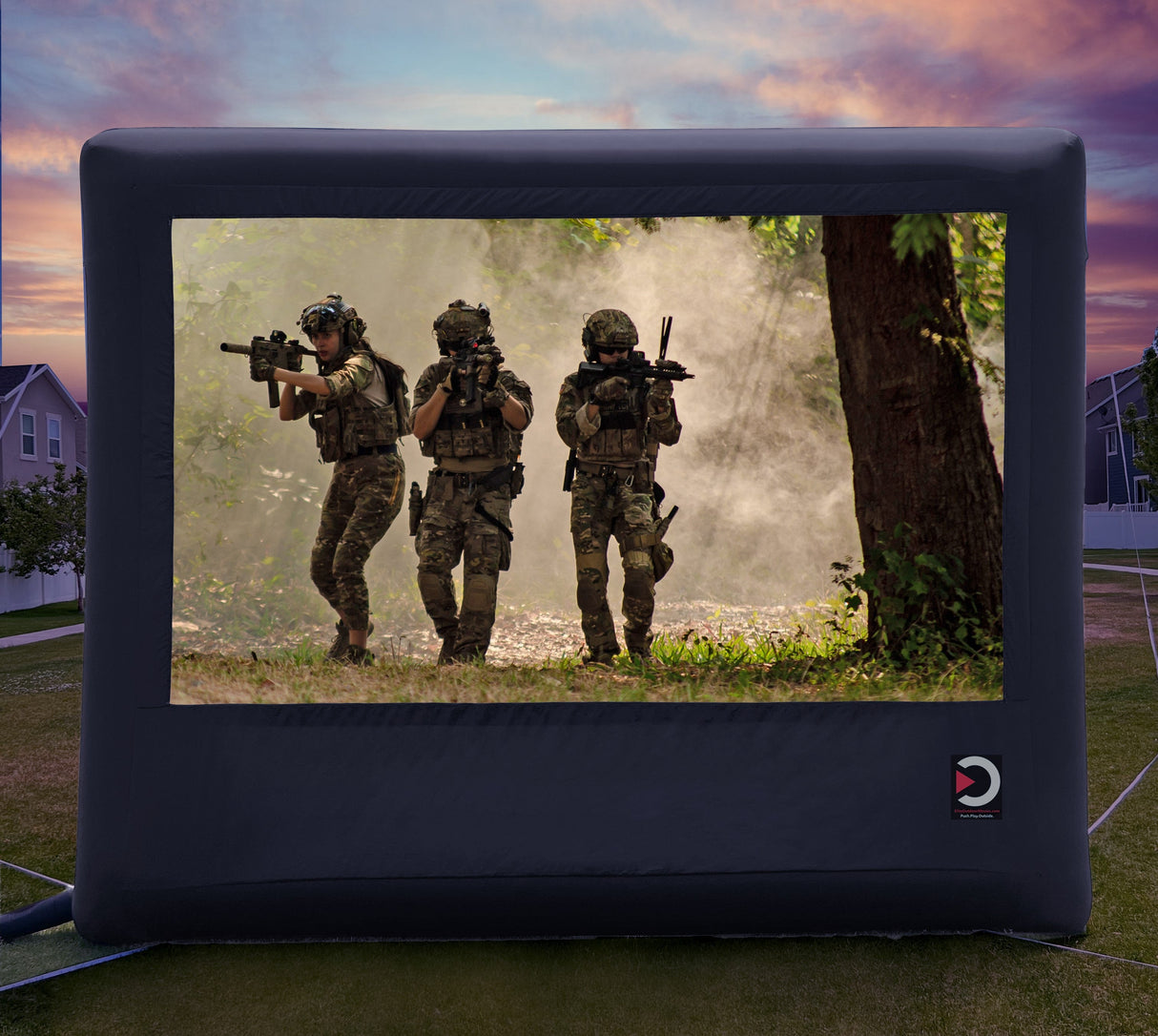 Elite Outdoor Movies 10' Home Outdoor Cinema System From Elite Outdoor Movies