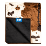 PupProtector™ Waterproof Throw Blanket - Brown Faux Cowhide from Paw.com