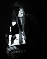 Cottontail - White+Black Vegan Leather Bag from Gunas New York