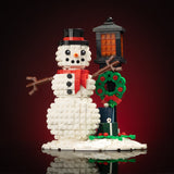 Holiday Snowman Scene from Bricker Builds