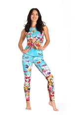 YD Legging - Flower Bomb from Yoga Democracy