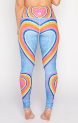 YD Legging - Rainbow Love from Yoga Democracy