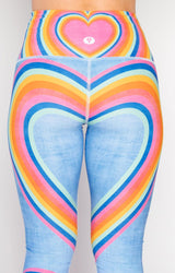YD Legging - Rainbow Love from Yoga Democracy