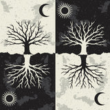 As Above So Below Tree Knee High Socks from FootClothes