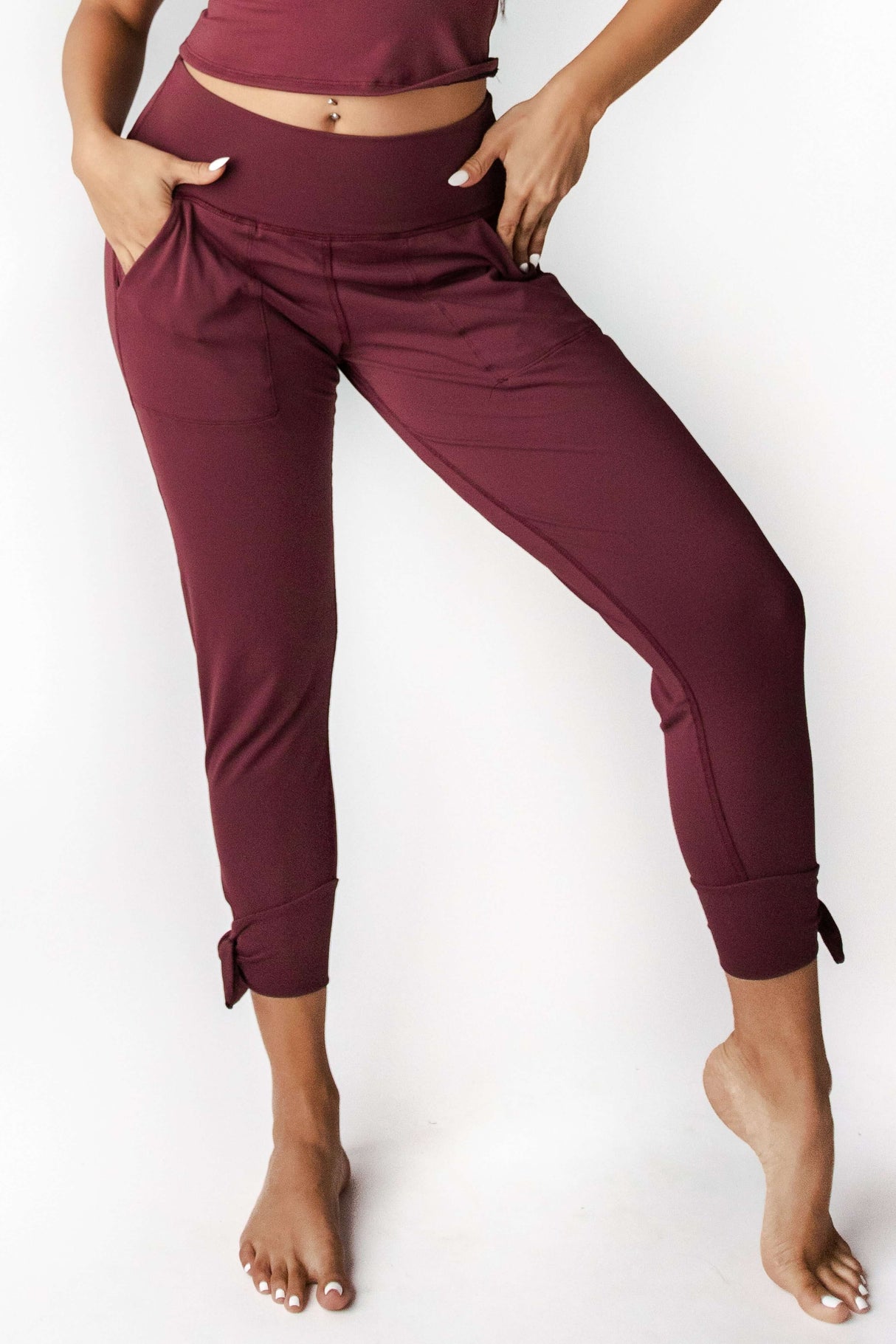 Sunday Jogger - Maroon from Yoga Democracy
