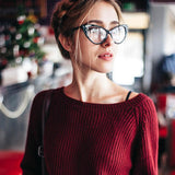 Vintage Mod Fashion 1950's Cat Eye Clear Lens Glasses from zeroUV