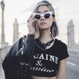 Women's Modern Cat Eye Bottom Cut Sunglasses 9232 from zeroUV