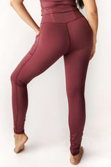 Nonstop Legging - Maroon from Yoga Democracy