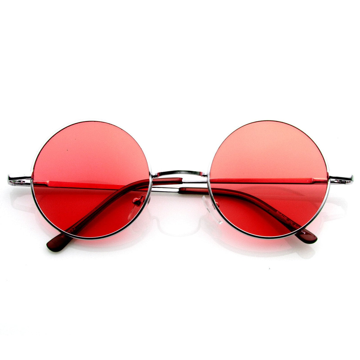 Retro Hippie Metal Lennon Round Color Lens Sunglasses 8594 from zeroUV