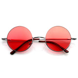 Retro Hippie Metal Lennon Round Color Lens Sunglasses 8594 from zeroUV