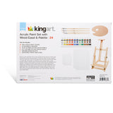 Acrylic Painting Set with Table Easel, 24 pc from KINGART