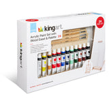 Acrylic Painting Set with Table Easel, 24 pc from KINGART
