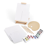 Acrylic Painting Set with Table Easel, 24 pc from KINGART