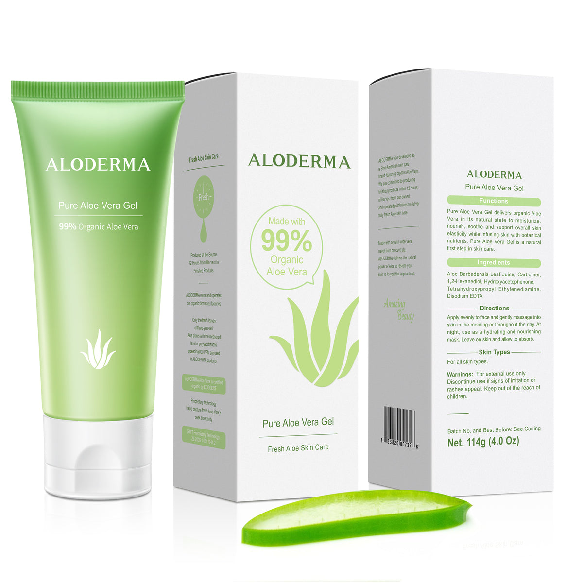 Pure Aloe Vera Gel 114g from ALODERMA