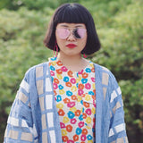 Minimal Wire Inner Rim Flat Color Mirror Lens Sunglasses A361 from zeroUV