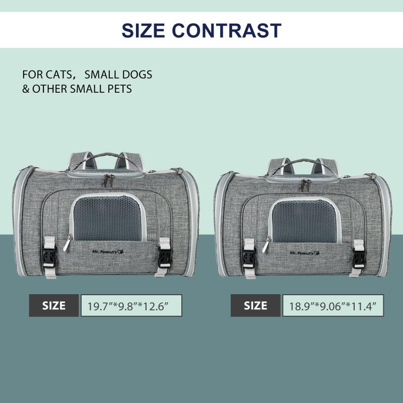 Mr. Peanut's Monterey Series Airline Compliant Horizontal Backpack Pet Carrier from Mr. Peanut's Pet Carriers