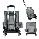 Mr. Peanut's Pet Carrier/Luggage Bag Spinner Wheelbase Luggage Cart from Mr. Peanut's Pet Carriers