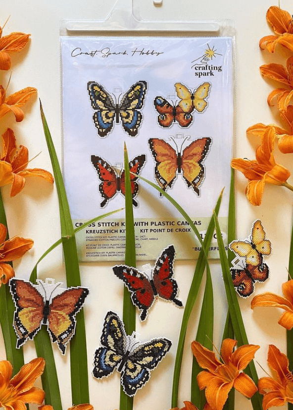 Butterflies 117CS Counted Cross-Stitch Kit From Wizardi